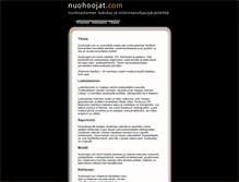 Tablet Screenshot of nuohoojat.com